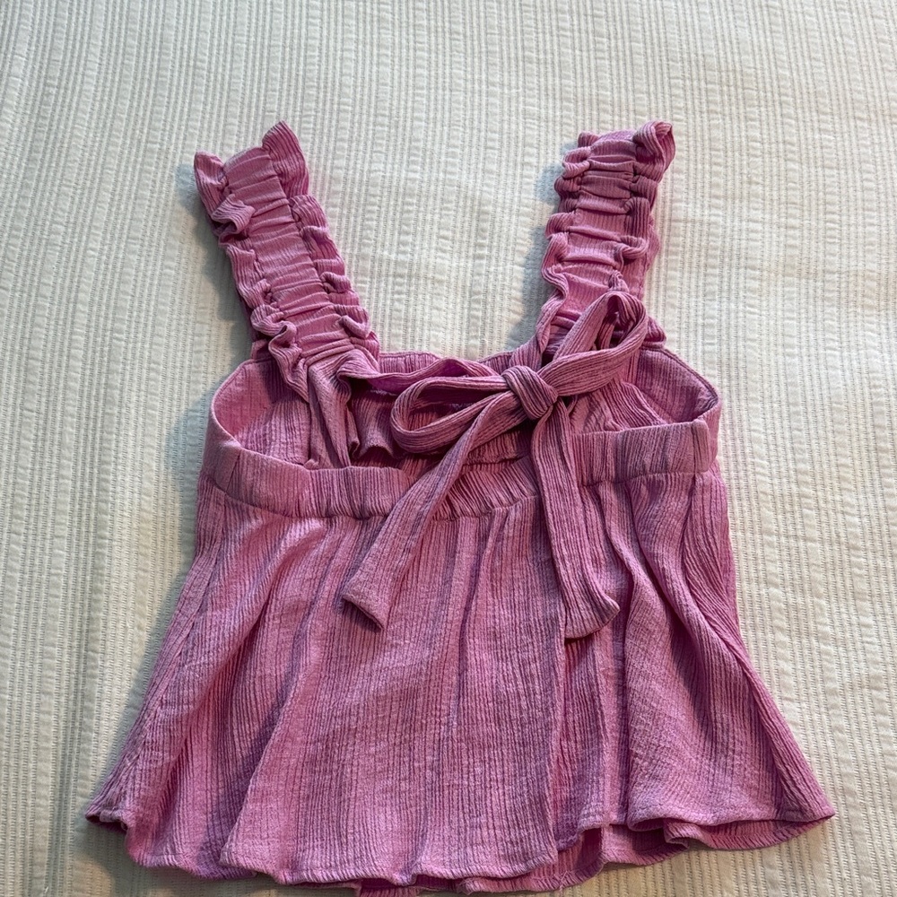 Pink Ruffle Top - Picture 2 of 2